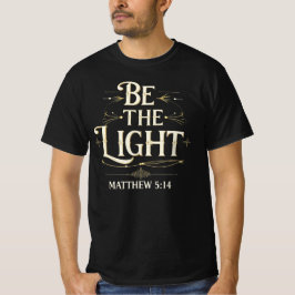 "Sei das Licht" Matthäus 5,14 Christliches Weihnac T-Shirt