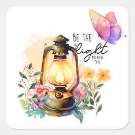 Sei das Licht Quadratischer Aufkleber