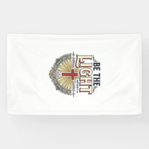 Sei das Licht Vintage Christliches Shirt Design_1 Banner