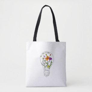 Sei das Licht Wildblumen-Motivationszitat