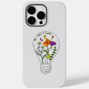 Sei das Licht Wildblumen-Motivationszitat Case-Mate iPhone 14 Pro Max Hülle