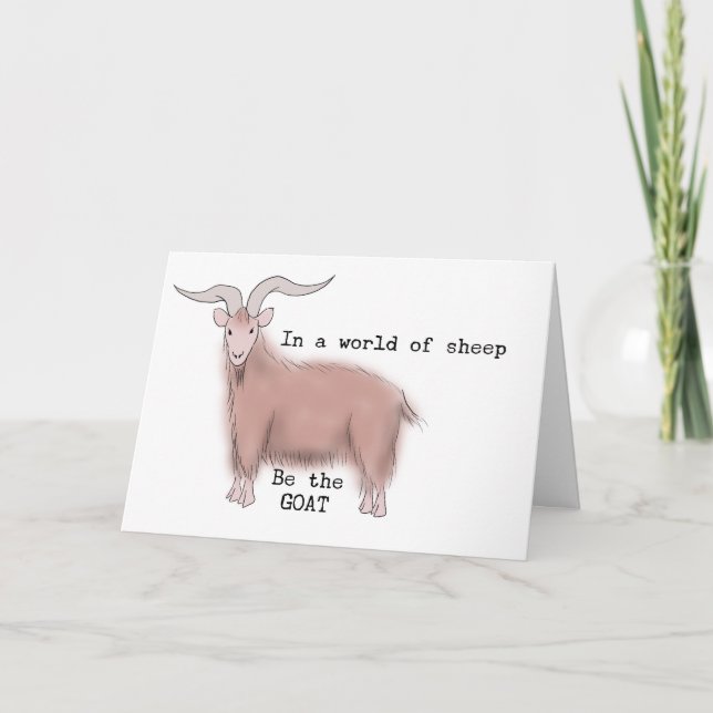 Sei das Ziel Feiertagskarte (Vorderseite)