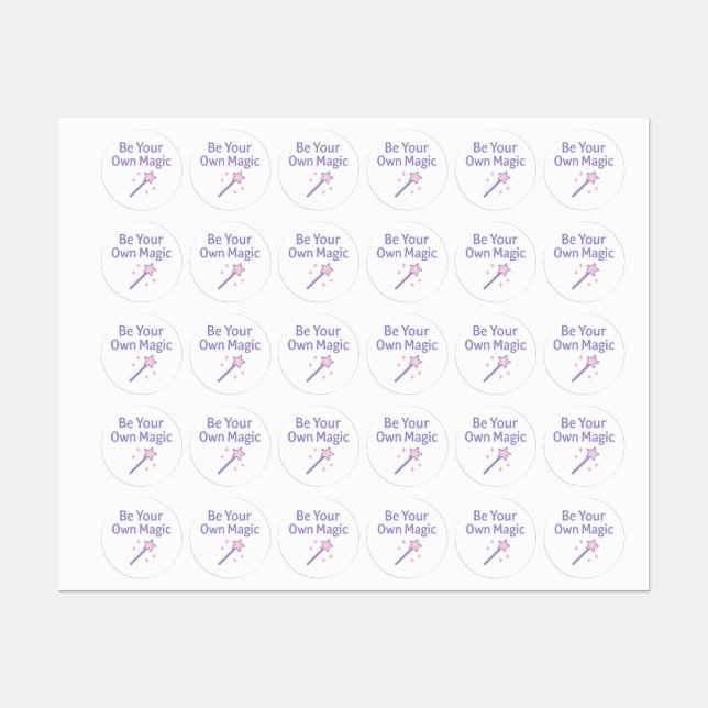 Sei dein eigenes magisches Pastell-Design Etiketten (Blatt)