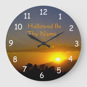 Sei dein Name 2 Große Wanduhr