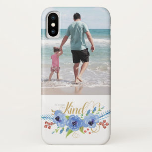 Sei demütig und freundlich blau Wasserfarbe benutz Case-Mate iPhone Hülle