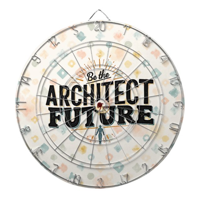 Sei der Architekt deiner Zukunft Dartscheibe (vorne)