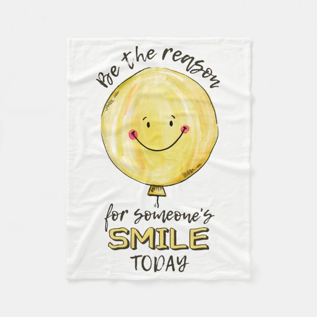 "Sei der Grund" Vlies Fleecedecke (Vorderseite)