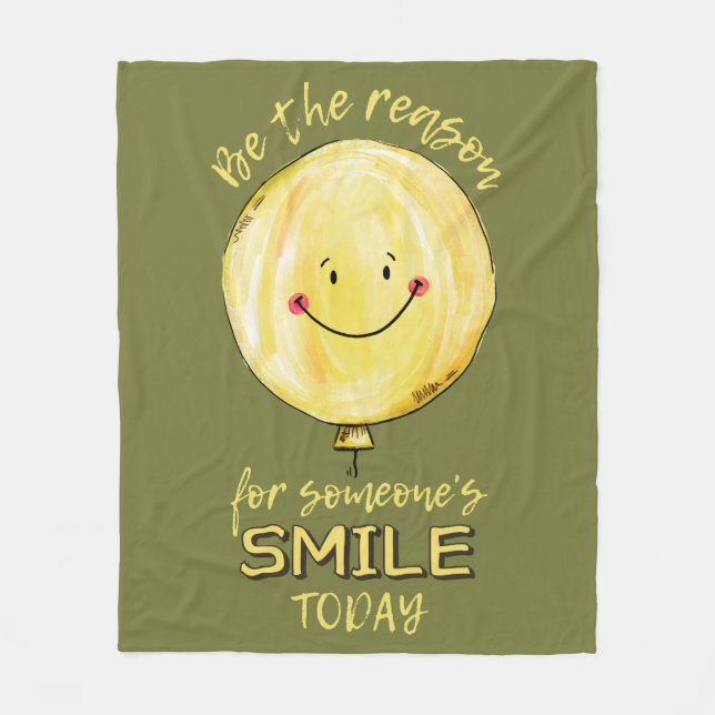 "Sei der Grund" Vlies Fleecedecke (Vorderseite)