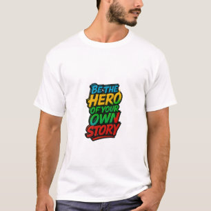 Sei der Held - Motivierend T - Shirt für Zitate