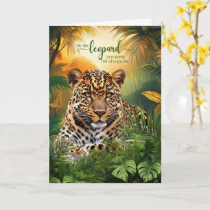 Sei der Leopard in einer Welt voller Nachahmer Karte