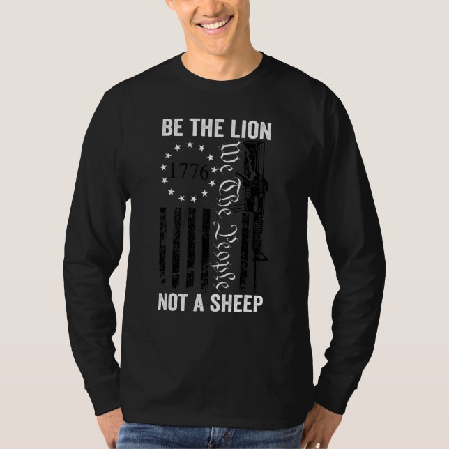 Sei der Löwe kein Schaf Ar15 2nd Amendment Pro Gu T-Shirt (Vorderseite)