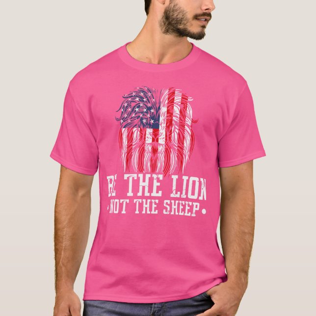 Sei der Löwe nicht das Schaf T-Shirt (Vorderseite)
