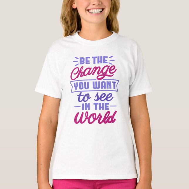 Sei der T - Shirt der Mädchen ändern - Inspiration (Vorderseite)
