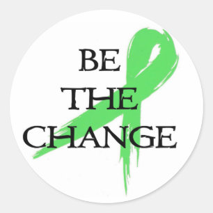 Sei der Wandel - Mental Health Awareness Montag Runder Aufkleber