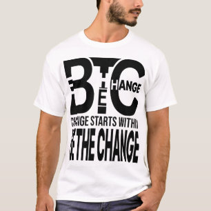 Sei der Wandel – Minimale Identitätstypografie-Des T-Shirt