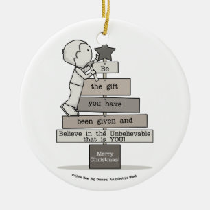 Sei der Weihnachtsbaum Keramikornament