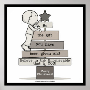 Sei der Weihnachtsbaum Poster