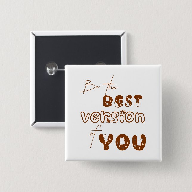 Sei die beste Version deines Niedlichen Cat Button (Vorne & Hinten)