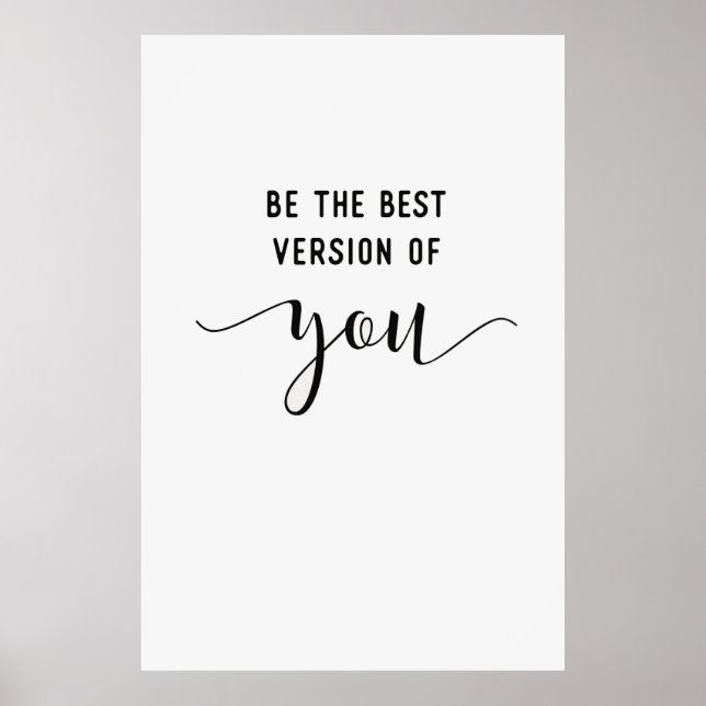 Sei die beste Version deines Posters Poster (Vorne)