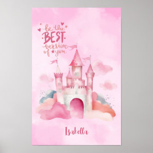 "Sei die beste Version von dir" Palace Pink Cloud Poster