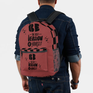 Sei die beste Version von dir selbst Bedruckter Rucksack