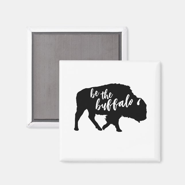 Sei die Buffalo-Silhouette Magnet (Vorderseite/Rückseite)