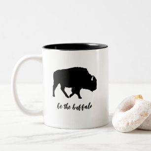 Sei die Buffalo-Silhouette Zweifarbige Tasse