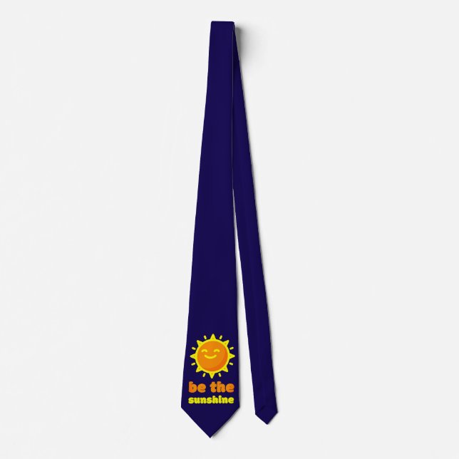Sei-die-Sonne-Navyblauer-Sonnen-Schlips Krawatte (Vorderseite)