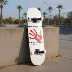 Sei die Stimme der Stimmlosen Skateboard