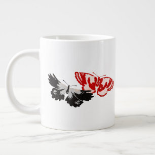 Sei die Veränderung, die du in der Welt sehen will Jumbo-Tasse