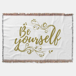 Sei-Dir-Selbst-T-Shirt Decke