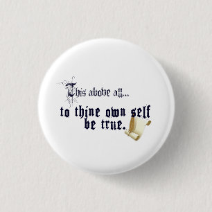 Sei Dir Selbst Treu Button
