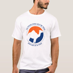 Sei dir selbst treu Hemd - Blau/Orange T-Shirt