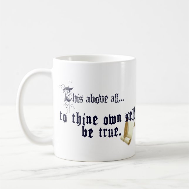 Sei Dir Selbst Treu Tasse (Links)