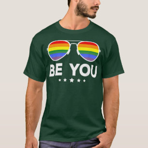 Sei du LGBT-Regenbogenbrille T-Shirt