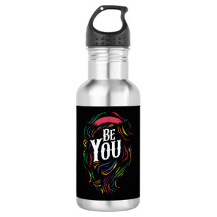 Sei du   LGBTQ   Regenbogen   GAY PRIDE Edelstahlflasche