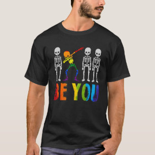 Sei du Pride lgbtq Gay Lgbt Ally Rainbow Dabbing S T-Shirt