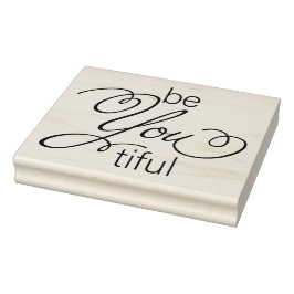 Sei du schön - du bist schön gummistempel