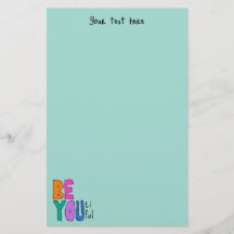 Sei du schön farbenfrohe Buchstaben helles Grün