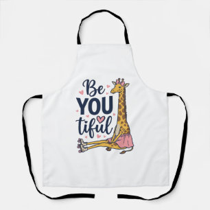 Sei Du schöne Giraffe Rollschuh Vintage-Shirt De Schürze