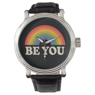 Sei du schwul lesbisch Pride LGBTQ Verbündeter Reg Armbanduhr