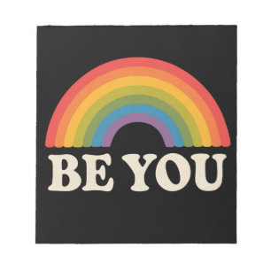 Sei du schwul lesbisch Pride LGBTQ Verbündeter Reg Notizblock