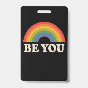Sei du schwul lesbischer Pride LGBTQ Ally Rainbow  Ausweis
