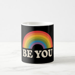 Sei du schwul lesbischer Pride LGBTQ Ally Rainbow  Kaffeetasse