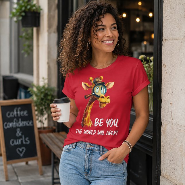 Sei du selbst, die Welt wird sich anpassen T-Shirt (Von Creator hochgeladen)