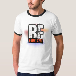 SEI DU SELBST – Fette Motivations-Typografie-Desig T-Shirt
