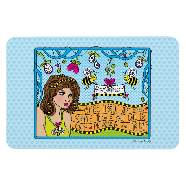 Sei du selbst_Flexibles Magnet 15x10cm (Horizontal)