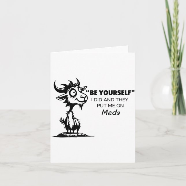 Sei du selbst, ich tat es und sie gaben mir Medika Karte (Vorderseite)