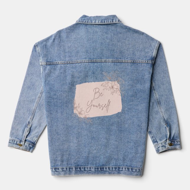 Sei du selbst  jeansjacke (Rückseite)