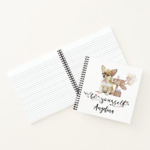 Sei du selbst Personalisierter Chihuahua-Welpe Notizbuch